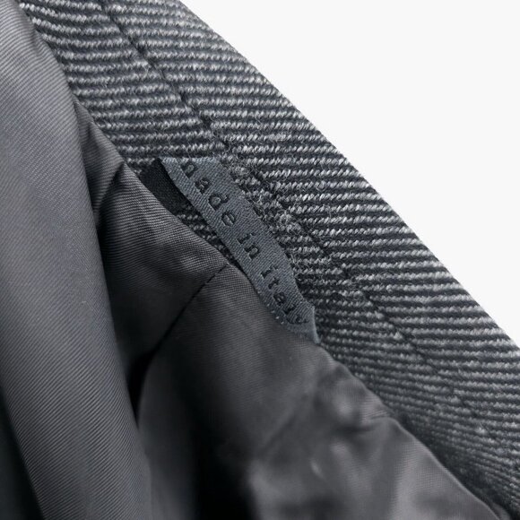 JOHN VARVATOS Gray Diagonal Stripe Blazer Sport Coat Made in ITALY Est. Size 44 - Picture 7 of 10